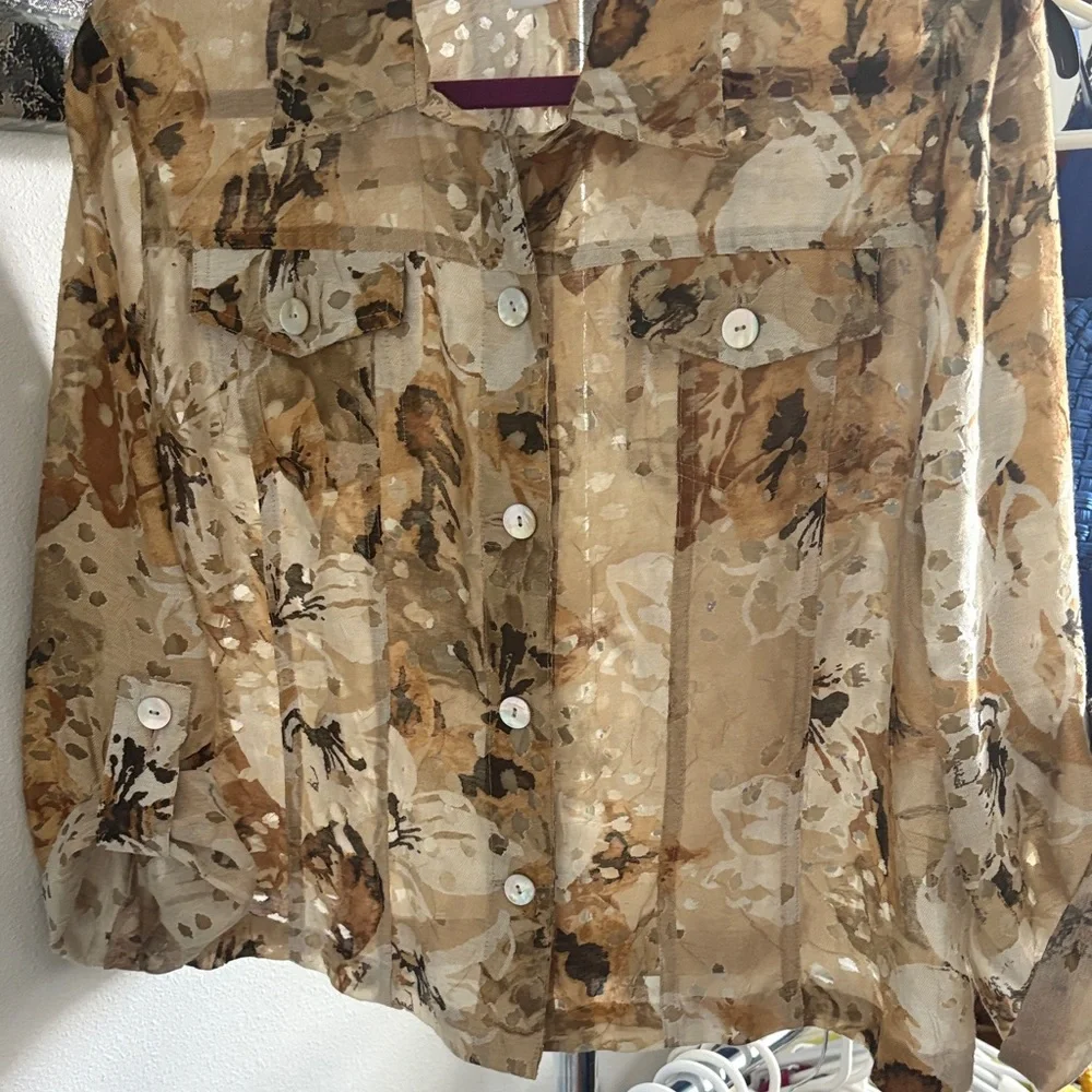 Ruby Rd. Multicolor Button-Up Jacket - Picture 2 of 6